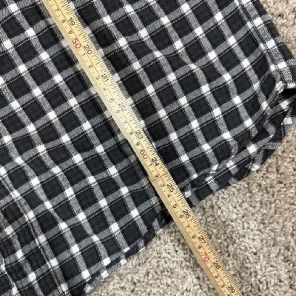 Woolrich‎ Men's Plaid Flannel Button Down Shirt Black/White Size XL Tall EUC